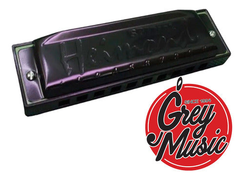 Special Heimond F 20-Voice Harmonica in Black 0