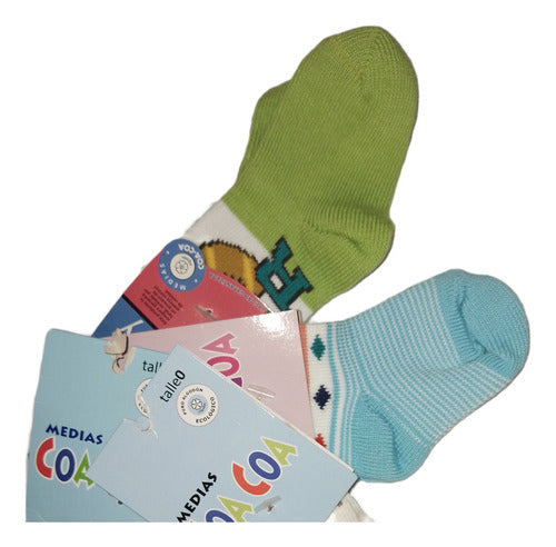 Pack of 4 Pairs of Baby Ankle Socks - Coa Coa 1