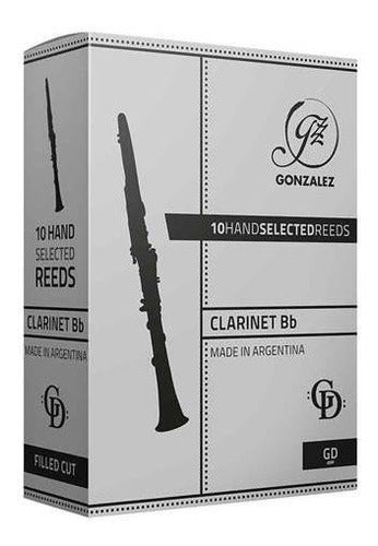 Cañas Clarinete Bb Gd Dureza N° 2 Y 1/2 Pack X 3 Gonzalez 0