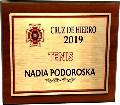 AMERZONE Placa Premio Trofeo Grabado Laser 24x20 Cm 0