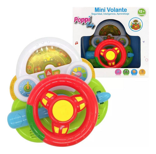 Volante Interactivo Para Bebe Con Luz Sonido Poppi Wd3740 0