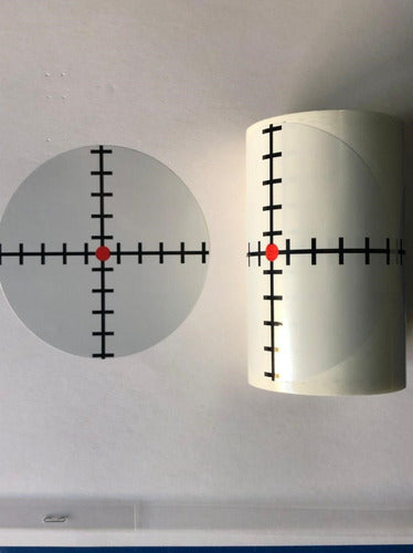 NG-SHOOTERGUNS White Shooting Targets 90mm with Adhesive Roll of 100 Units 0