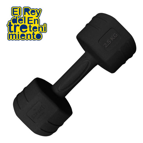 Mancuerna 2.5kg Revestida Pvc Pesa Fitness Calidad - El Rey 1