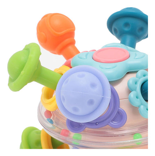 Brinquedo Sensorial Para Bebês Grasping Ball Chew Interactiv 7