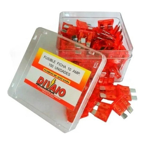 Unikar Kit 100 Fuse Flat Medium 10 Amp Car Workshop 1