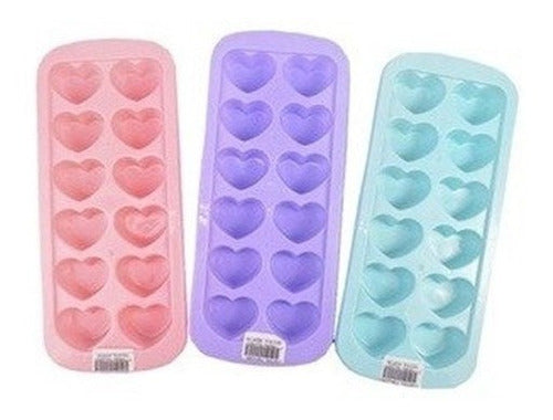 Melocoton Bazar Heart-Shaped Ice Cube Tray - Pastel Colors 5