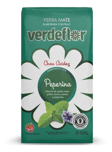 Verdeflor Yerba Mate Peperina Pack X12 Unidades De 500g 1