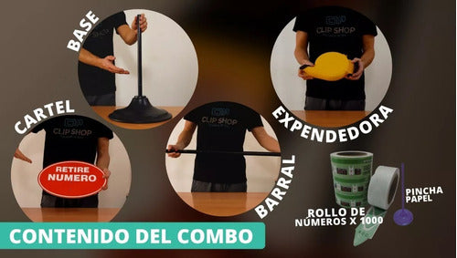 Sueco Expendedora De Números Para Turnos Dispenser Color Amarillo 1