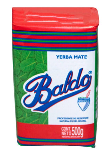 Baldo Yerba Mate Origen Brasil 500g Pack of 10 0