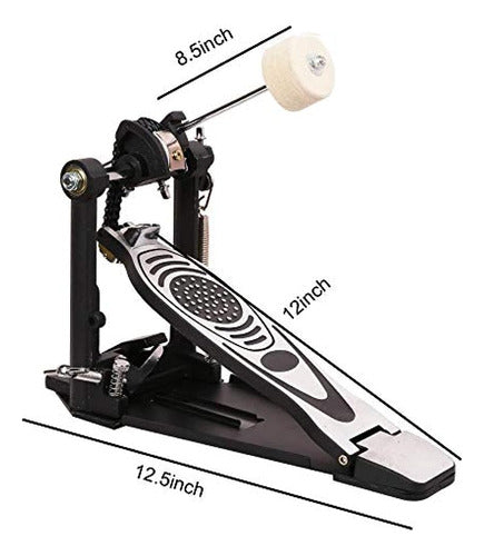 Yeasoul Double Chain Bass Drum Pedal, Single Hammer Pedal 3