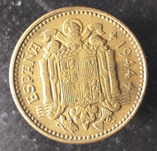 M558 España Moneda 1 Peseta 1944 Km# 767 Excelente 1