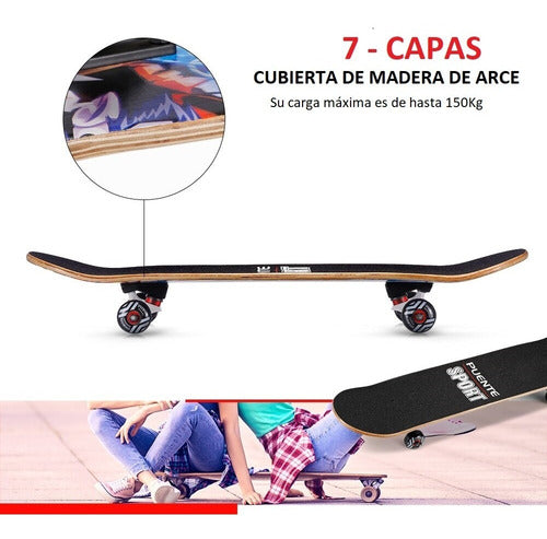 Skateboard Puente Sport Varios Diseños Tu Lugar Store 6