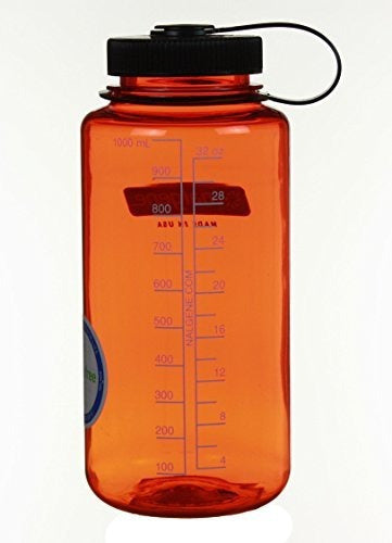 Nalgene 32oz Widemouth Botella (naranja C / Negro Cap, 1 Qt) 1