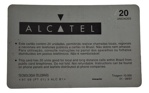 Ct136= Cartao Telebras Alcatel Novo = Desc,5,00 Ver Abaixo 1