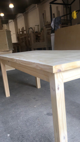 LOS 2 SOLES Campo Style Table 2 X 1 4 X 4 Leg 1