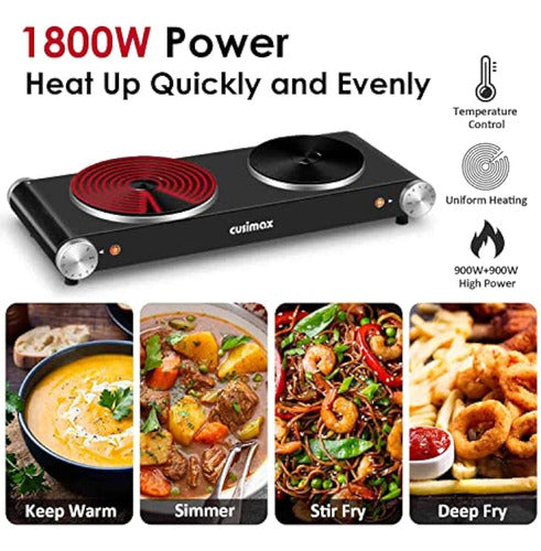 CUSIMAX - Electric Cooking Plate 1800W 1