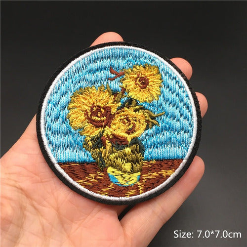 Embroidered Van Gogh Sunflowers Patch 5