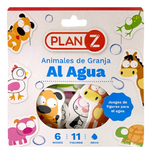 PlanZ Animales Granja Al Agua Para Jugar En La Bañera 11 Piezas 0