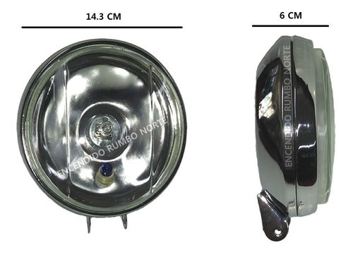 ERN Universal Chrome Metal Auxiliary Light Kit with Position Light 2