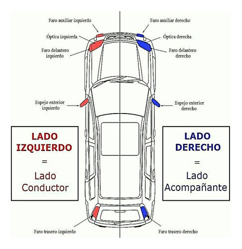 Tapa Espejo Para Ford Fiesta 03/14 Ka 08/15 Izq. 2