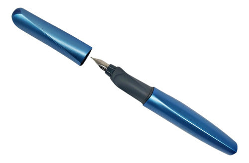 Pelikan Twist P457 Fountain Pen - Celeste Frosted Blue 0