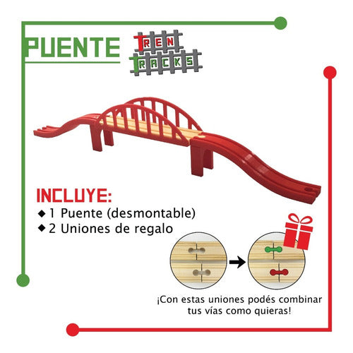 TrenTracks 61 Cm Long Bridge Compatible with Trencity 1