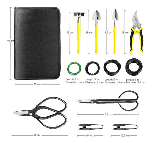 Mosfiata Set Herramientas Bonsai Suculentas 13 Piezas 6