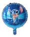 Globos Redondos Stitch Metalizados 45cm X5 Unidades 0