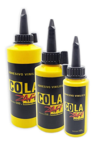 Adhesivo Vinilico /cola Vinilica Zaff 250 Gr Con Dosificador 2