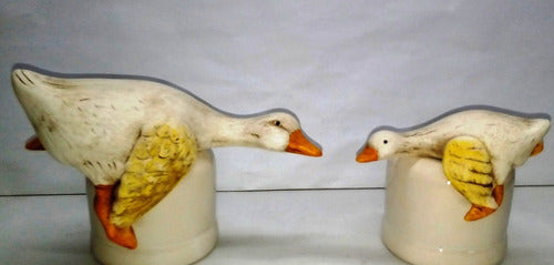 Handcrafted Ceramic Goose for Shelf or Mantel Decor 2