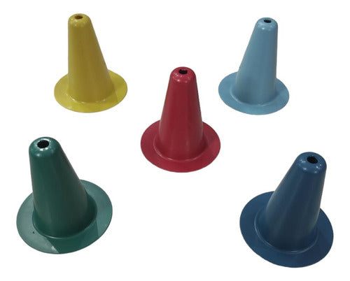 Tourmalhyn Combo Pack of 5 Rigid Training Cones 17x15 cm 0