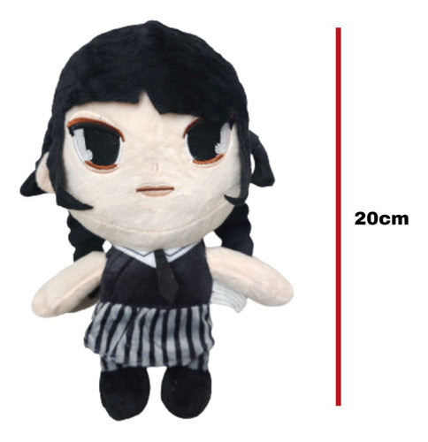 Plush Merlina 20cm Wednesday The Addams Family 1