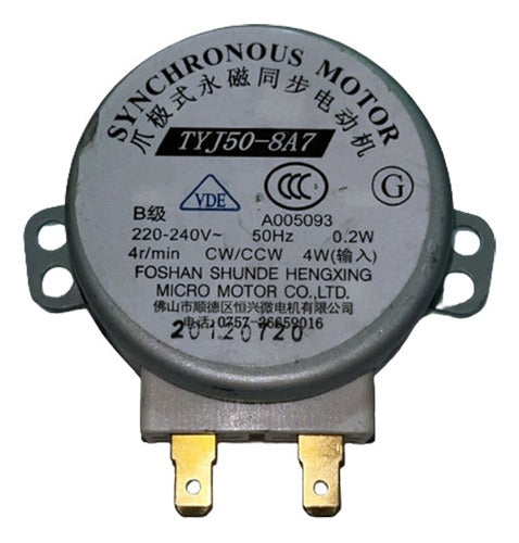 TYJ50-8A7 Microwave Turntable Motor 220 Volts 4 RPM 0