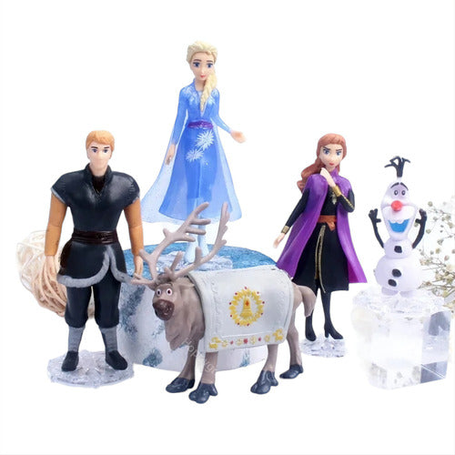 Frozen Set Muñecas Figuras Kit Personajes Con Olaff 0