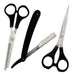 ProBasic Hairdressing Scissors Set - Cutting + Polishing + Razor 0