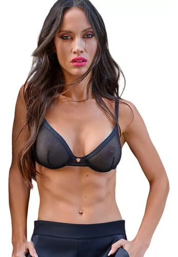 Kaury Tul Set with Underwire and Adjustable Panties 0