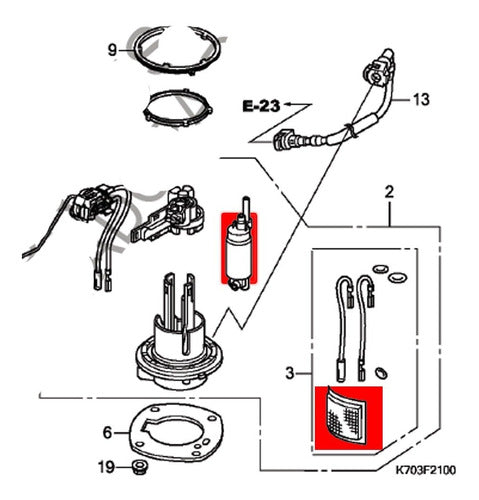 MFI Bomba De Nafta Honda CB 190 R PGM-FI 0