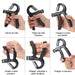 Kit Hand Grip Mola Flexor Punho Pulso Aparelho Exercício 7pç 6