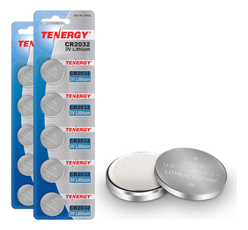 Tenergy Bateras Cr2032 De 3 V, Pila De Moneda De Botn De Lit 0