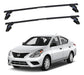 Eqmax Roof Bars Steel for Nissan Versa 2015+ Black 0