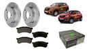 Front Brake Discs and Pads Kit for Renault Kwid Solid 0