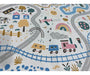 Educational Kids' Play Mat 150x150 Nordic Animals Design Washable 3