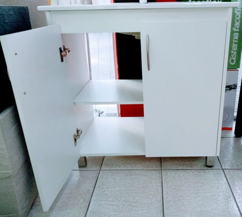 Mueble Para Baño Melamínico Blanco 3