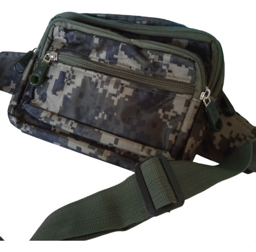 NY Camouflaged Waterproof Fanny Pack with 4 Pockets XXL 125cm Strap 0