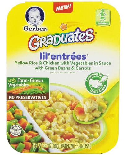 Gerber Graduates Lil Entrees Yellow Rice with Vegetables 0