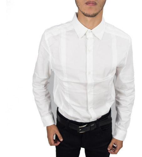 Vanderholl Tailored Men's Dress Shirt Cotton / Apache Look 1