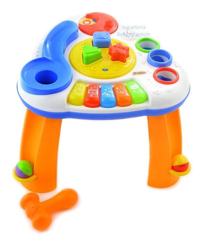 Winfun Interactive Musical Activity Table with Lights, Games, and Toys 5