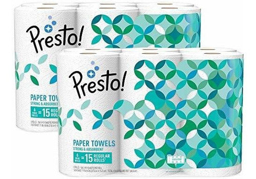 Presto Flex-a-Size Paper Towels 12 Units 30 Rolls 0