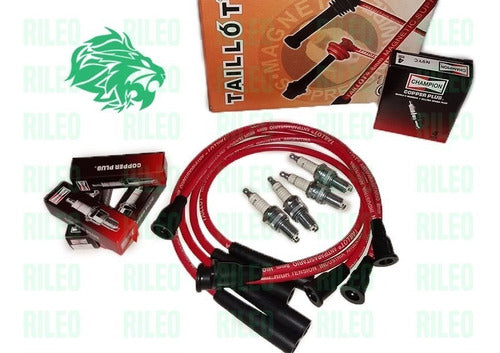 Complete FIAT 125 Ignition Kit with Spark Plug Cables Platinum Distributor 5