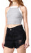 Go• By Loreley Perfect Fit Ripped Black Denim Shorts 3